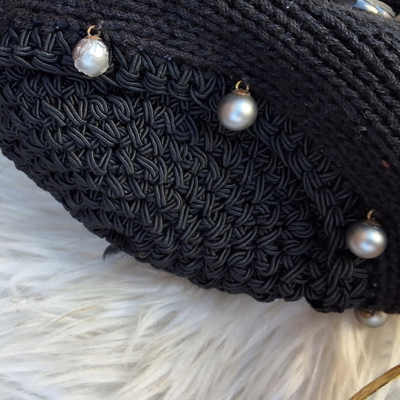 Carol Kurtz OOAK vintage button drawstring cricket bag - Picture 7 of 13